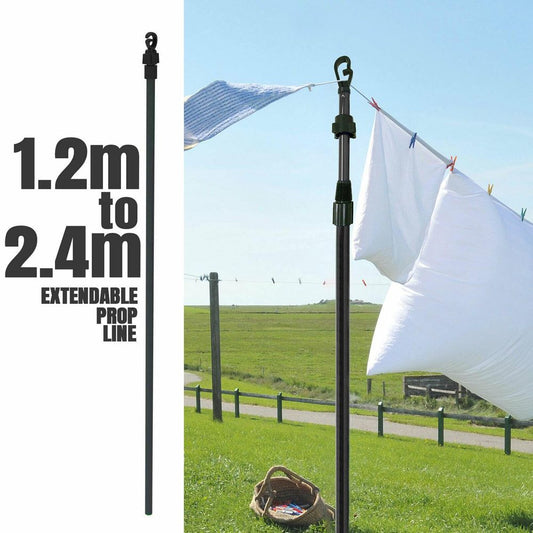 Support télescopique pour corde à linge