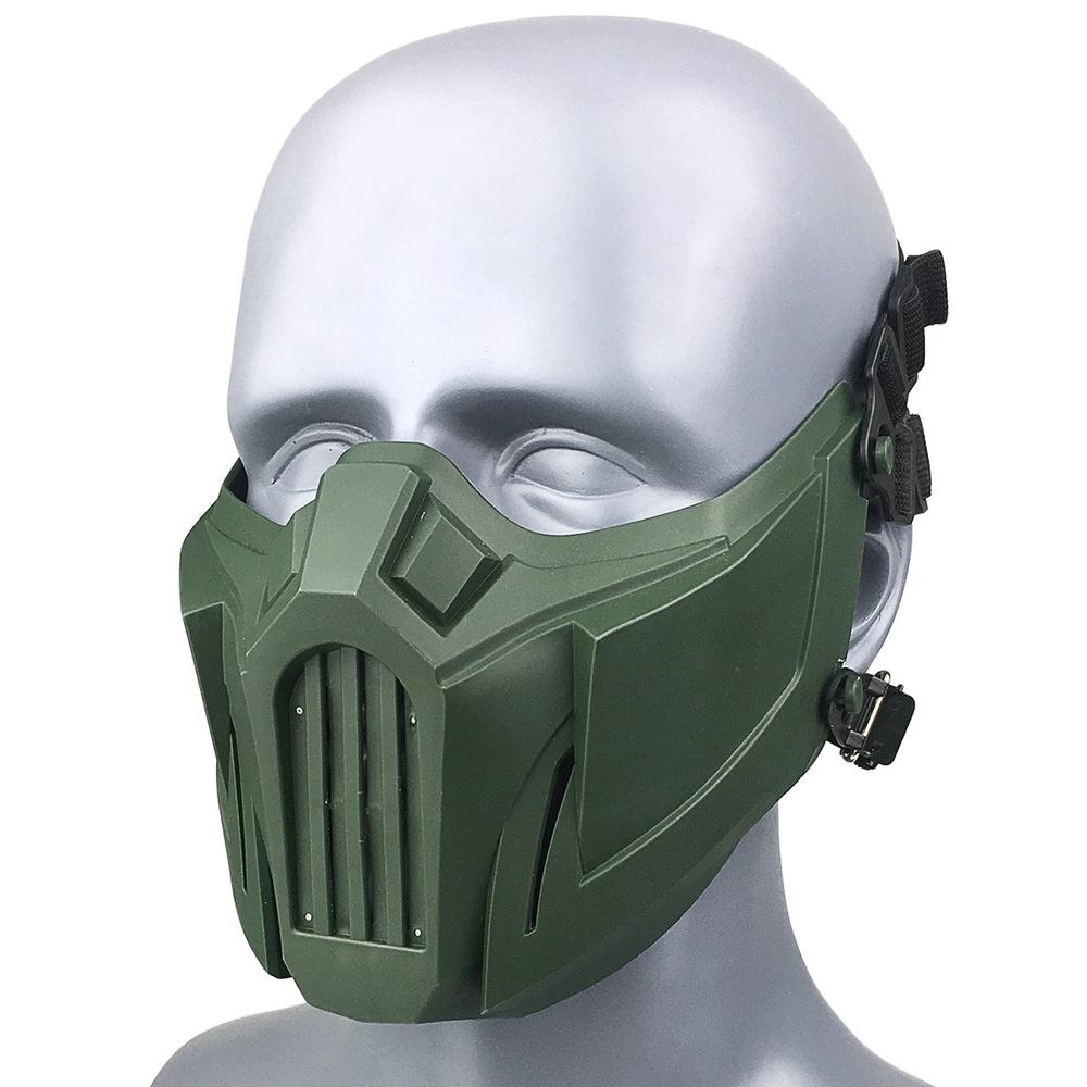 REikirc Tactical Half Face Airsoft Mask Adjustable CS Cosplay Halloween Military Masks