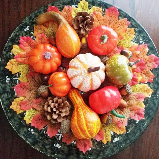 Artificial Halloween Pumpkin Decor Simulation Vegetable DIY Craft Decoration