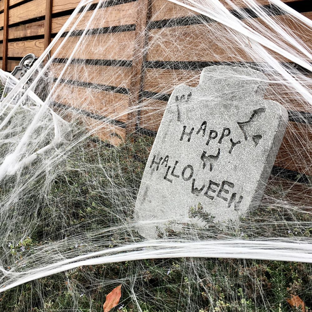 1pc Foam Tombstone Halloween Decorations / Bat / Spider