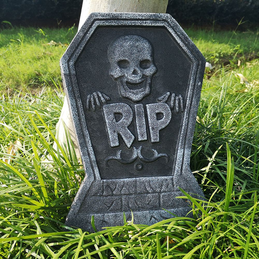 1pc Foam Tombstone Halloween Decorations / Bat / Spider
