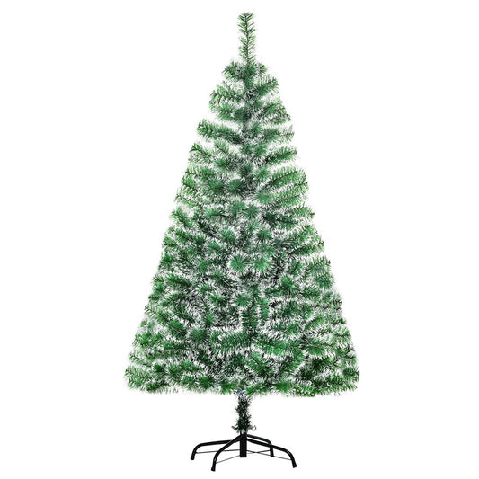 Homcom 5ft Indoor Christmas Tree Artificial Deco Xmas Gift Metal Stand 416 Tips