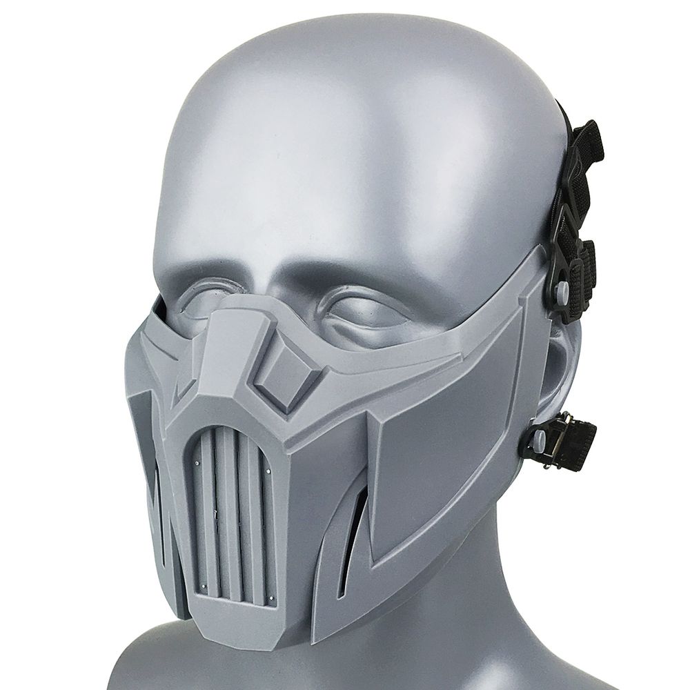 REikirc Tactical Half Face Airsoft Mask Adjustable CS Cosplay Halloween Military Masks