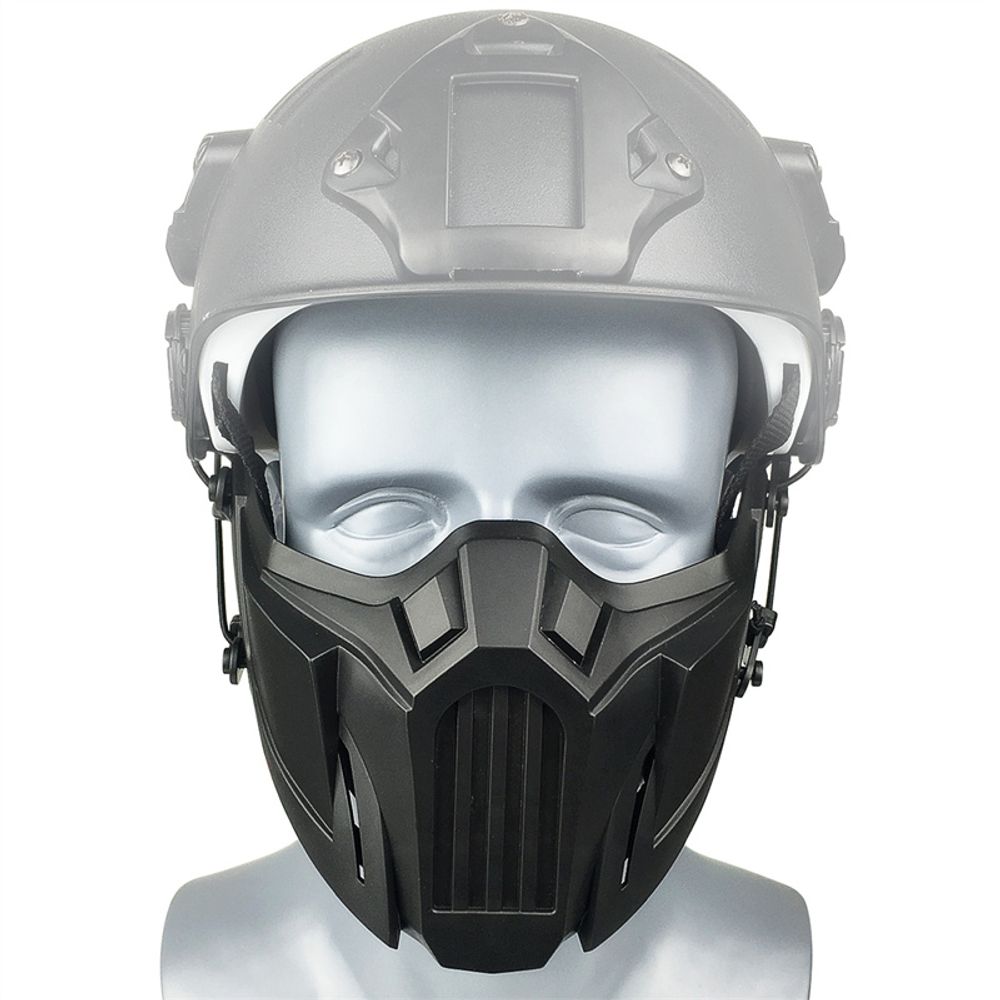 REikirc Tactical Half Face Airsoft Mask Adjustable CS Cosplay Halloween Military Masks
