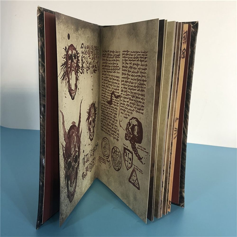 New Necronomicon Dark Magic Book Demon Evil Dead Summon Book Altar Ceremony Prop Book Collection Living Room Desktop Decoration